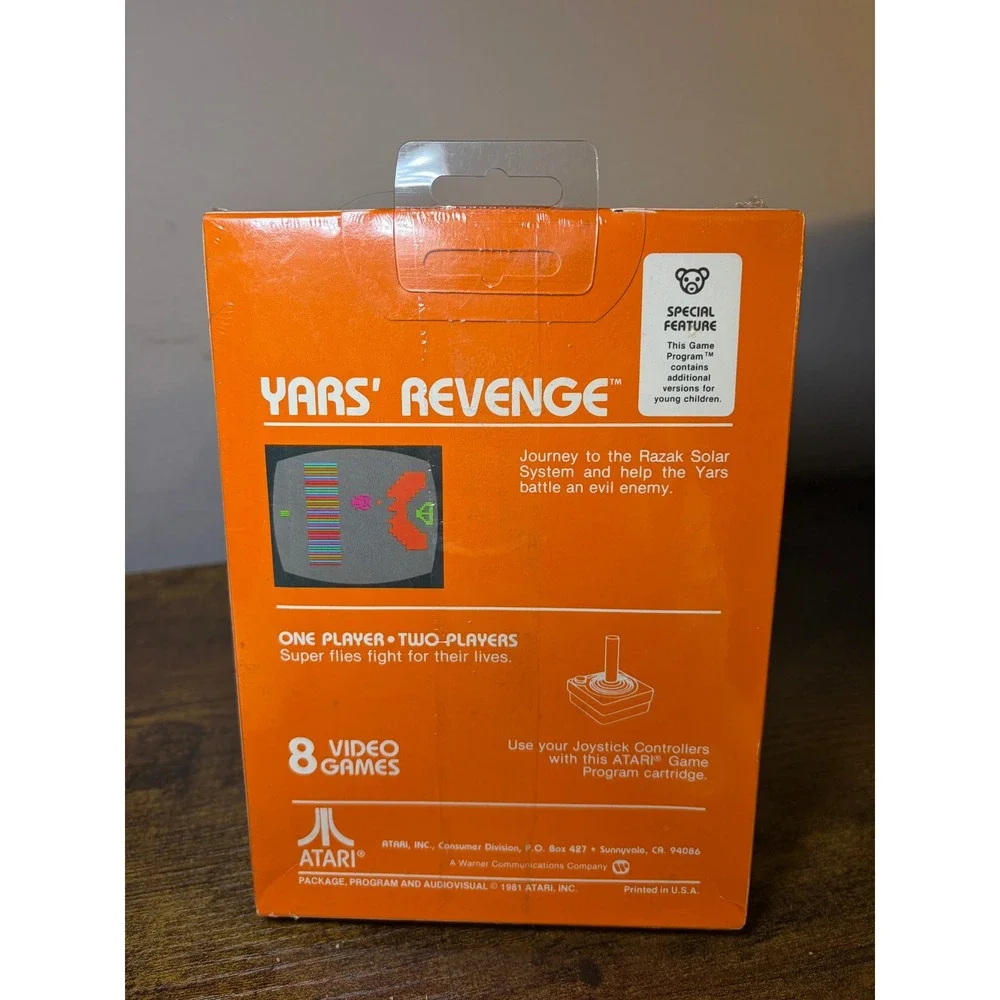 Atari 2600 Yars' Revenge Video Game CX2655 Factory Sealed Vintage 1981 New